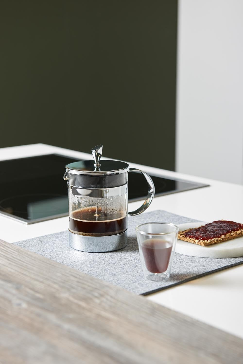 Leopold Vienna Coffee Maker Luxe 600Ml, Steel, Silver, 10.5 X 16.9 X 16.5 Cm