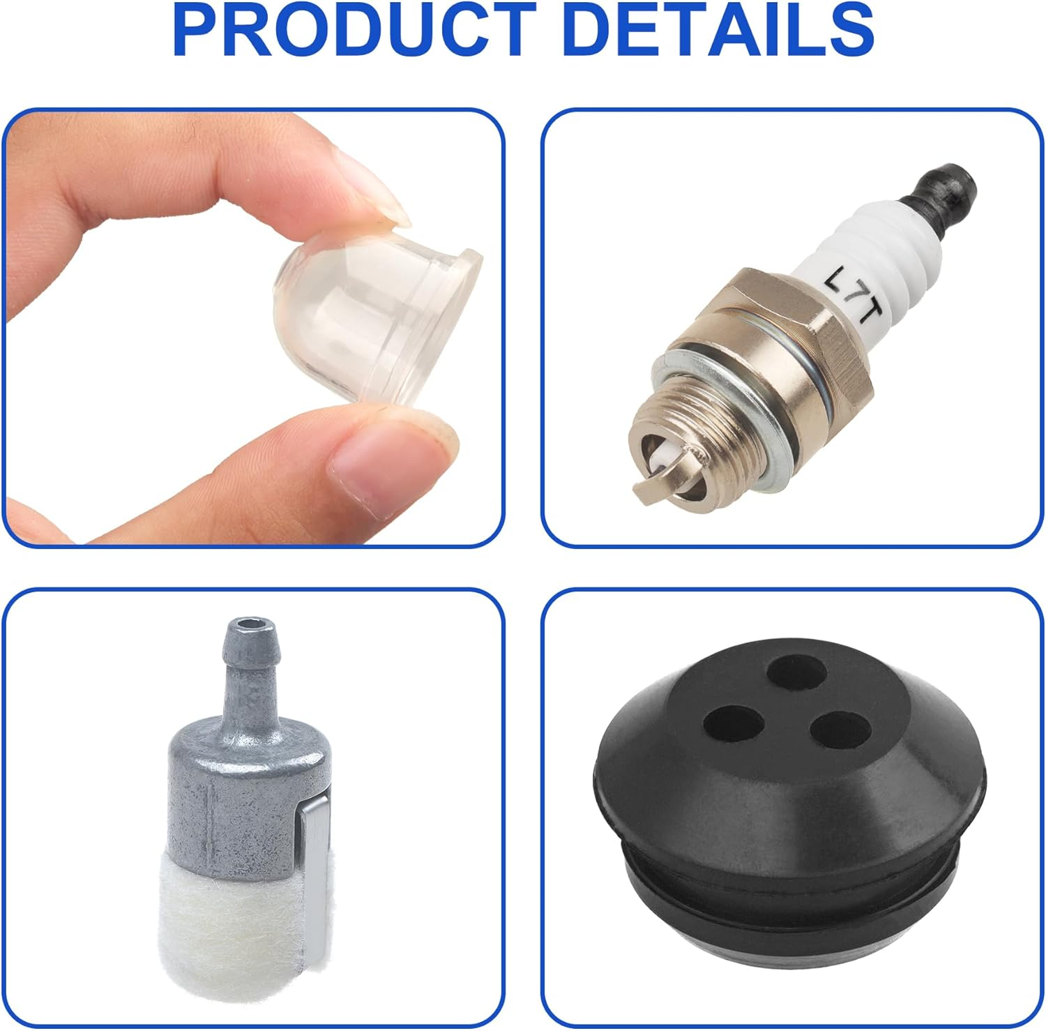 SRM 225 Tune up Kit, Replacement Parts Fit for Echo Weed Eater, Leaf Blower, String Trimmer SRM-210, SRM-230, PAS-225, PB-250LN, Includes Air Filter, Fuel Line, Spark Plug, Primer Bulb, Fuel Filter image number 5