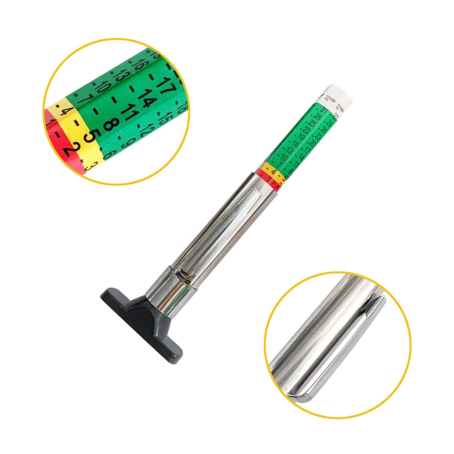 Tire Tread Depth Gauge, 2 Pack image number 2