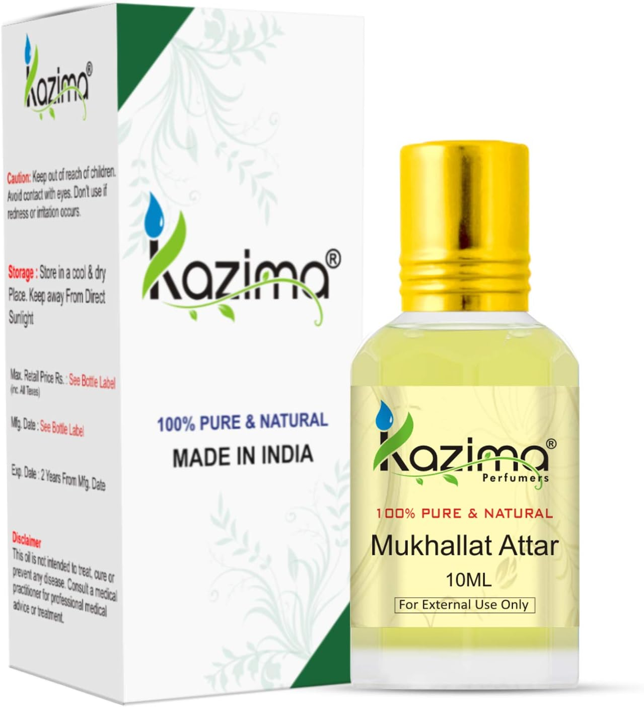 KAZIMA Mukhallat Attar Perfume - Pure Natural Undiluted (10Ml) image number 1