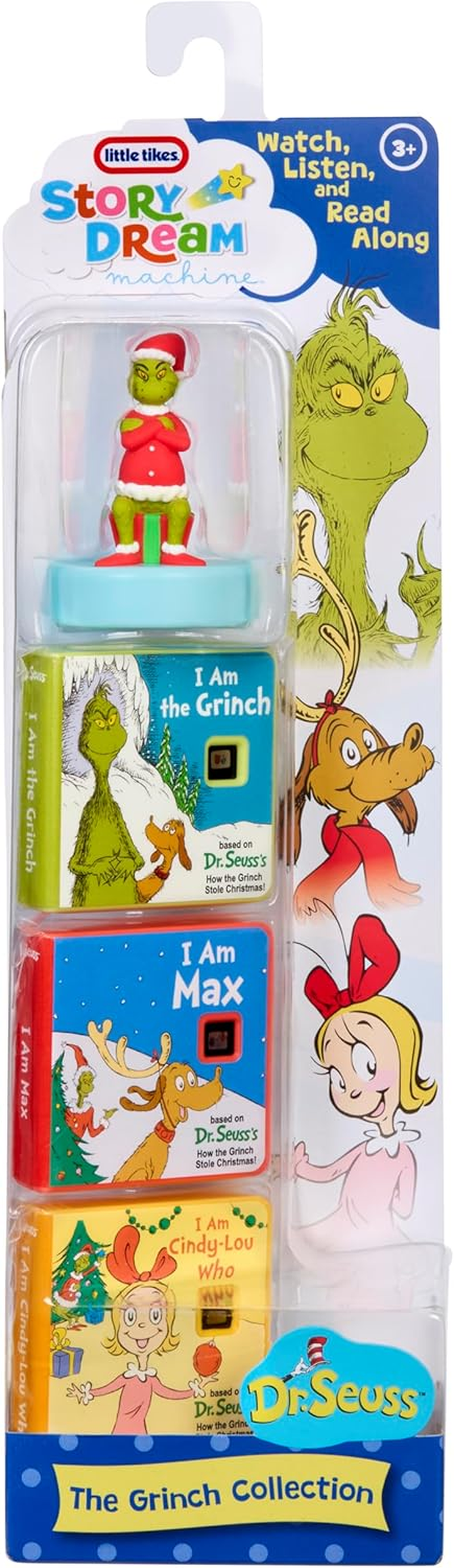 Little Tikes Story Dream Machine Dr. Seuss Grinch Collection, Storytime, Books, Audio Play Character, Gift and Toy for Toddlers and Kids Girls Boys Ages 3+ Years image number 1