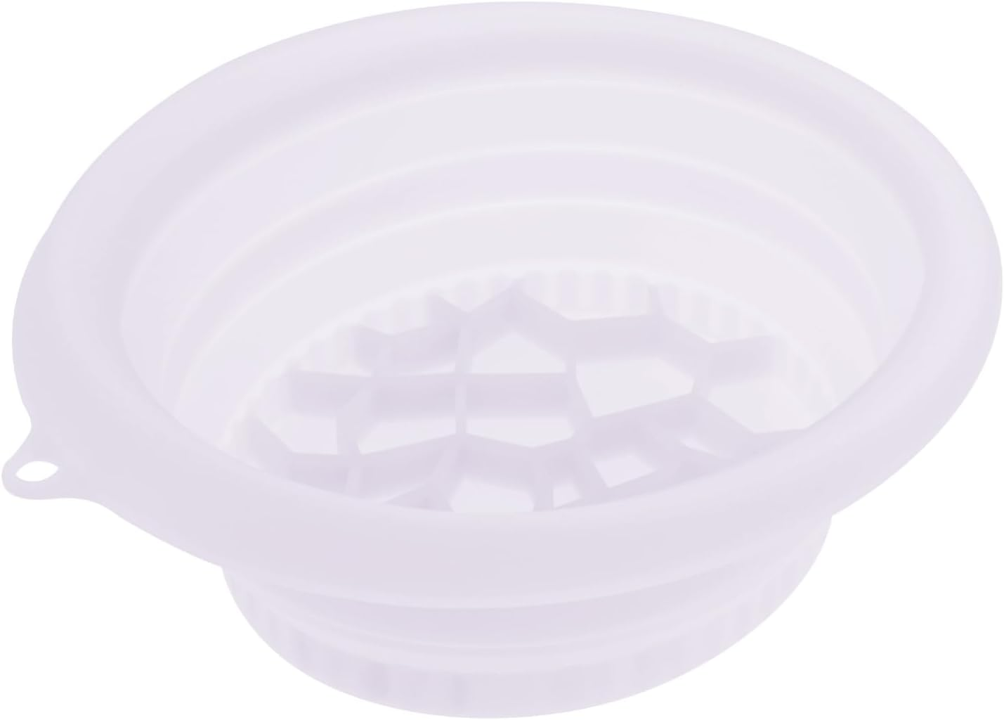 NIPUAEGO 1Set Silicone Ice Bath Bowl, Convenient Design Basin Space Saving Portable Washing Basin with Built in Ice Tray for Home and Travel 26X23X10Cm (Black)