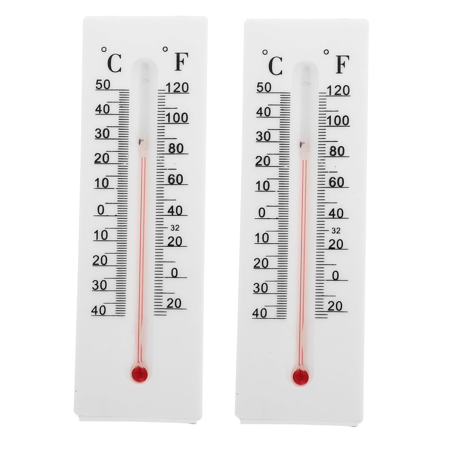 2Pcs Outdoor Thermometer Key Hider Box Weatherproof Key Storage with Temperature Display Plastic Wall-Mounted for Garden and Office Decor image number 6