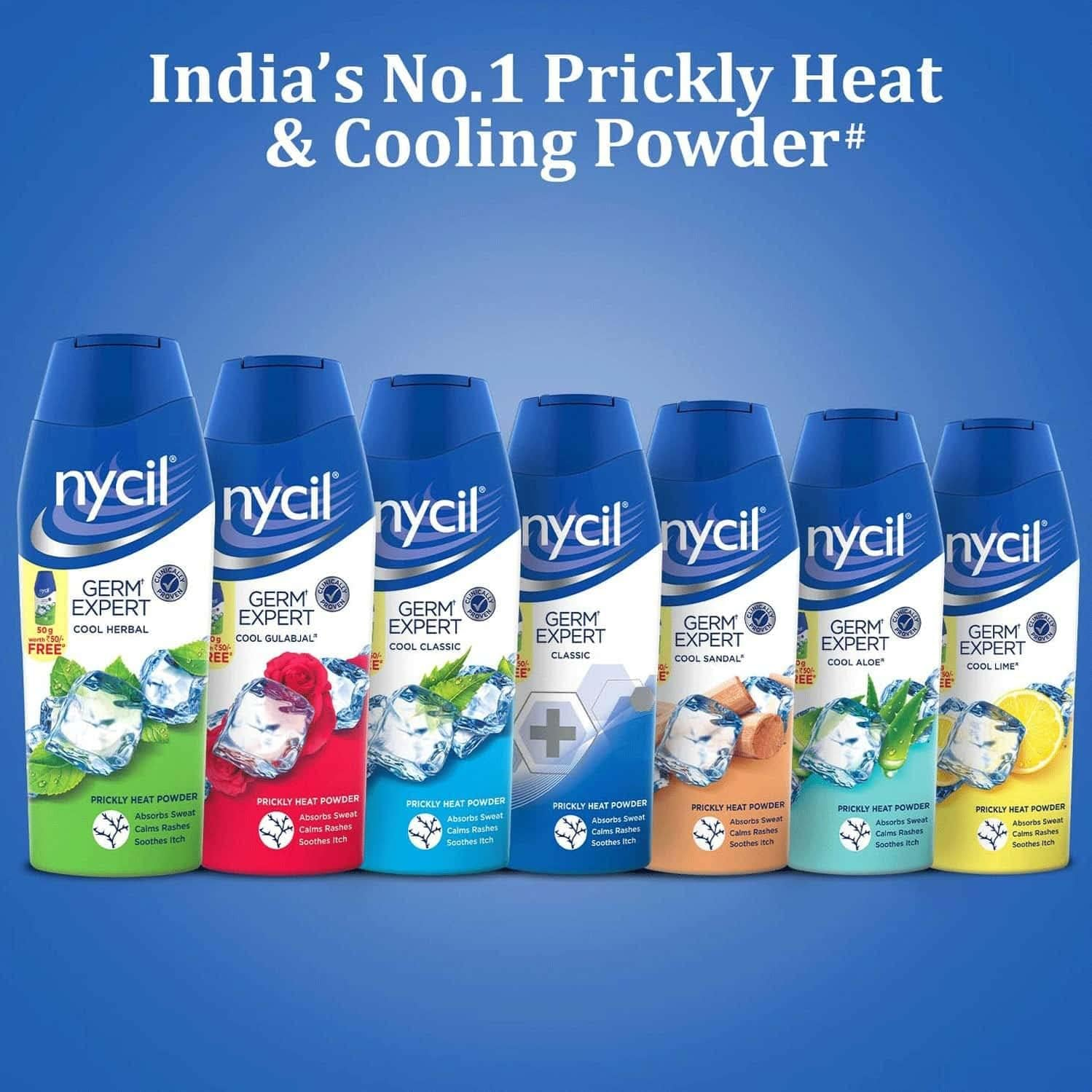 Nycil Classic Cool Prickly Heat Talcum Powder,Offer 150Gm+Nycil Powder Free 50Gm-Northwoods image number 4