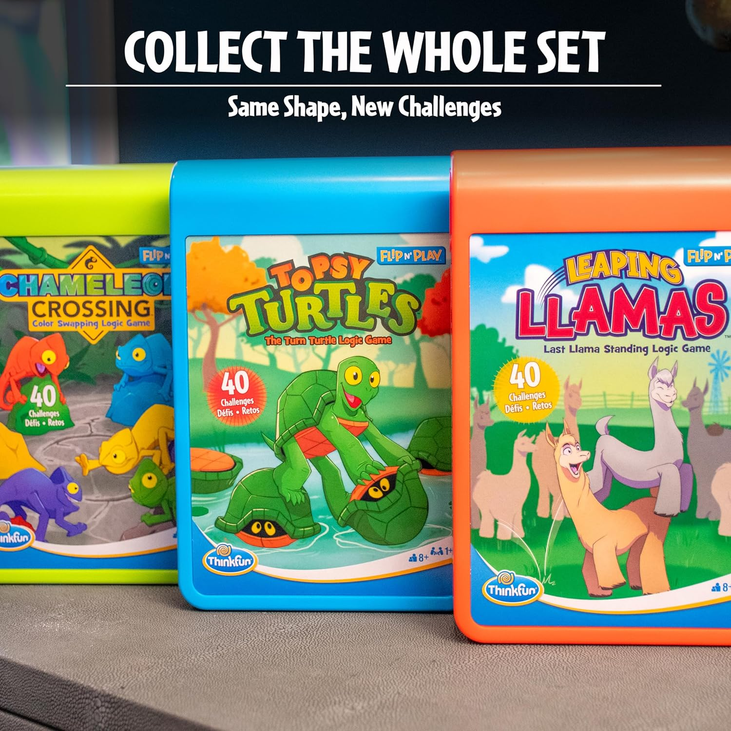 Thinkfun Flip N' Play: Chameleon Crossing Travel Logic Game for Road Trips, Plane Rides, and Vacations image number 4