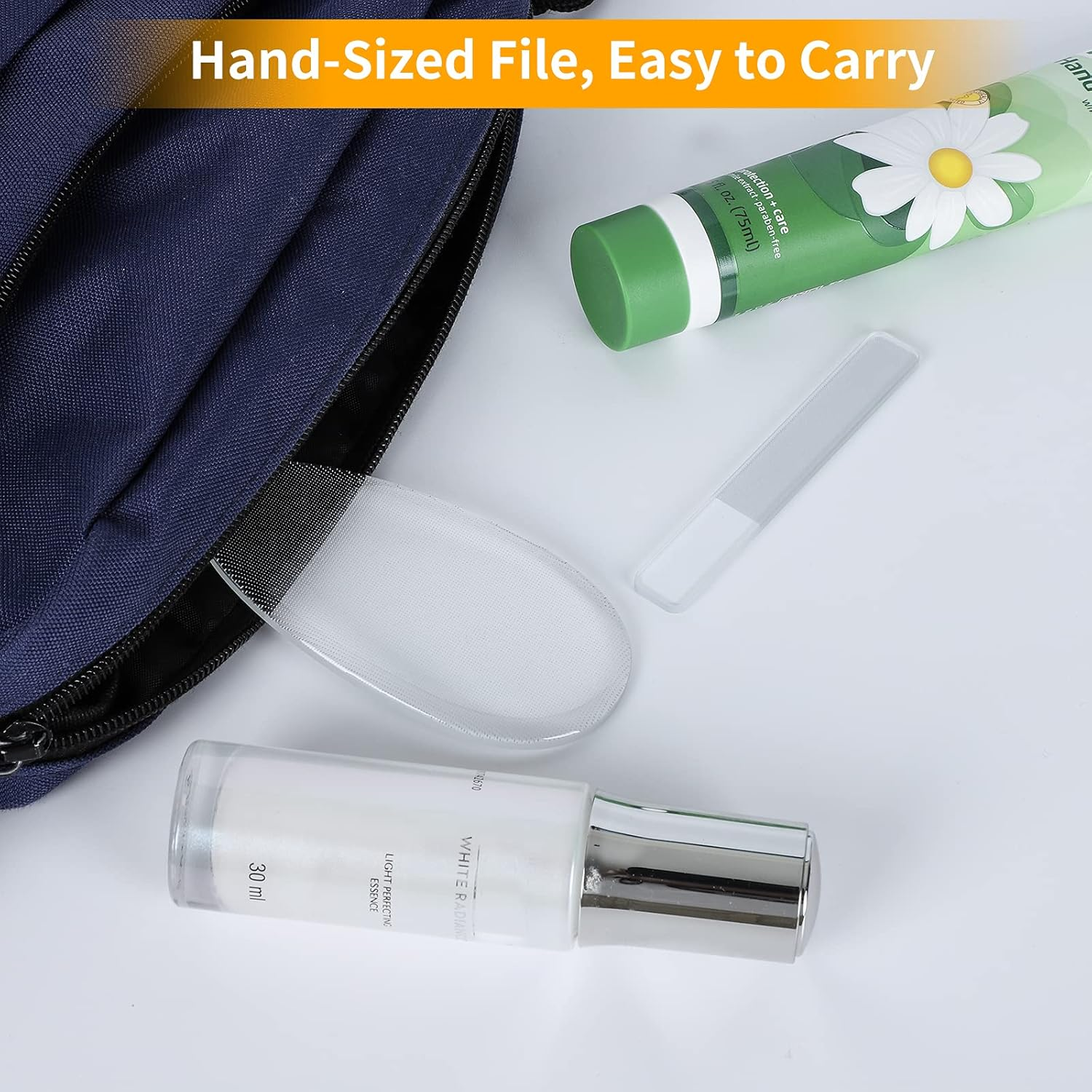 Nano Foot File Callus Remover- Glass Professional Pedicure Scrubber, Foot Hand Care Pedicure Tool with Nano Nail Files, Scrubber for Feet Dead Skin, Cracking, Hard Cracked Dry Skin Removal image number 6