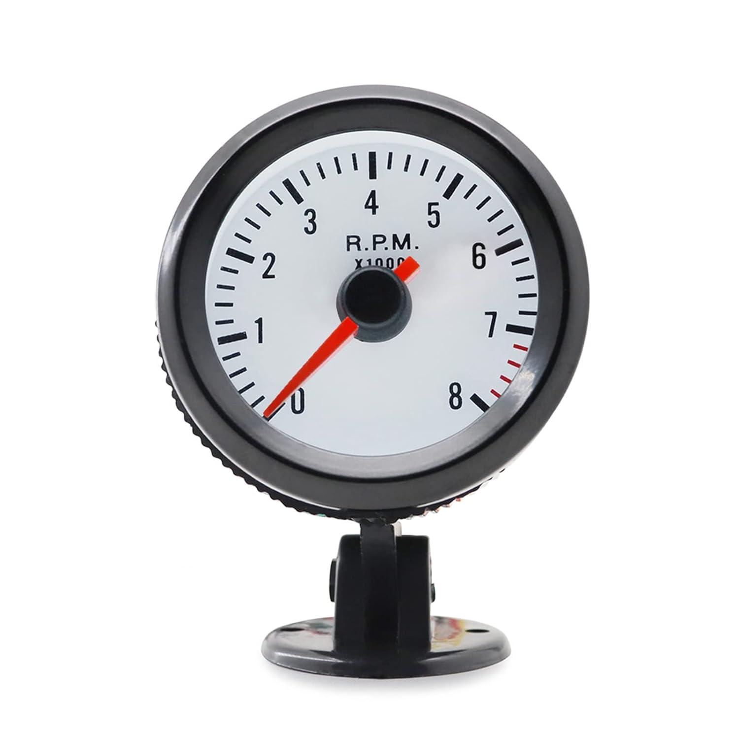 Tacho Gauge, Tachometer Tach Gauge with Black Holder Cup for Auto Car Automotive Replacement Tachometers Gauge Meter LED for Car Auto Boat Truck 0-8000RPM Blue LED Light image number 4