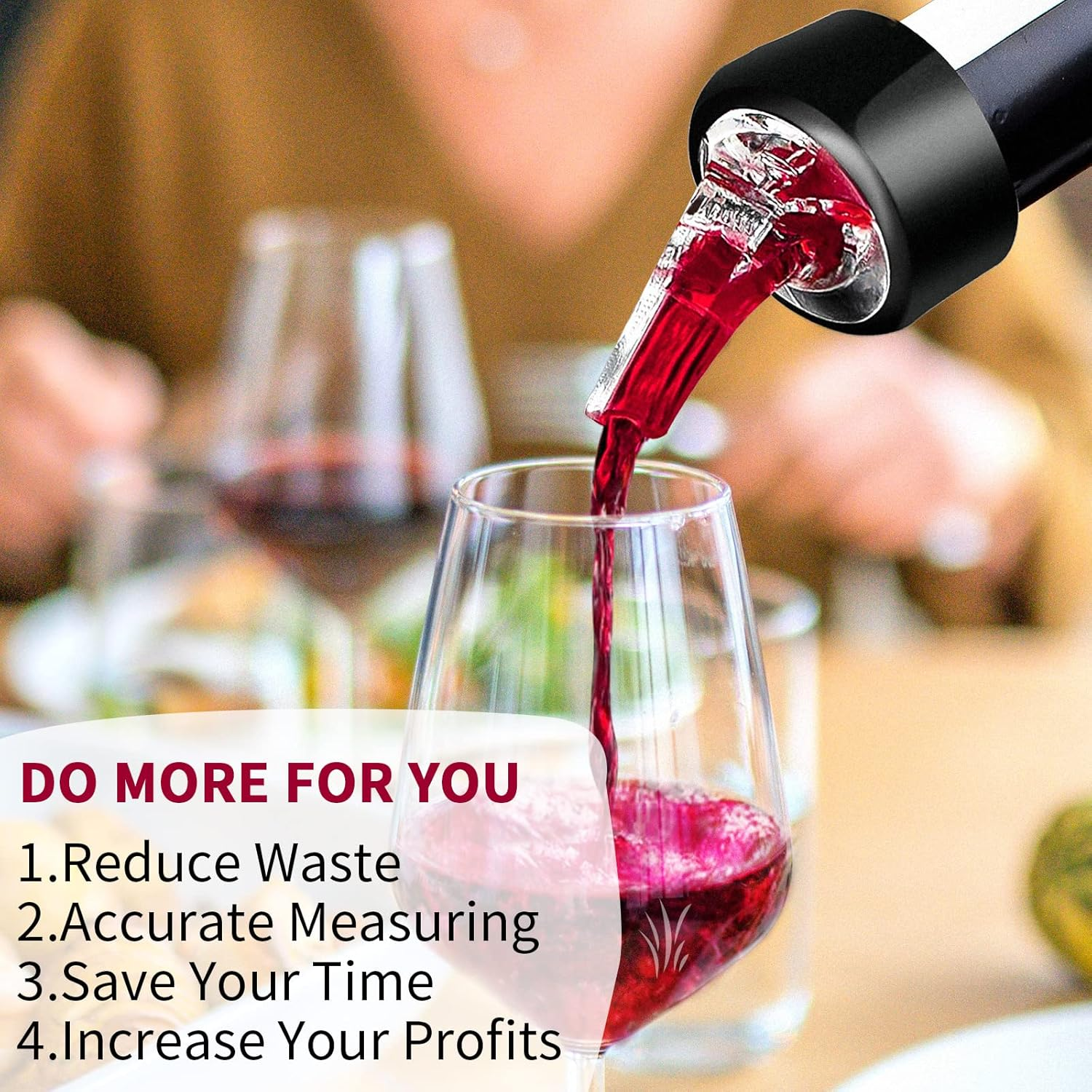 Automatic Measured Bottle Pourer - Quick Shot Spirit Measure Pourer Drinks Wine Cocktail Dispenser Home Bar Tools - 1Oz/30Ml (24 Pack) - 10 Pack image number 5