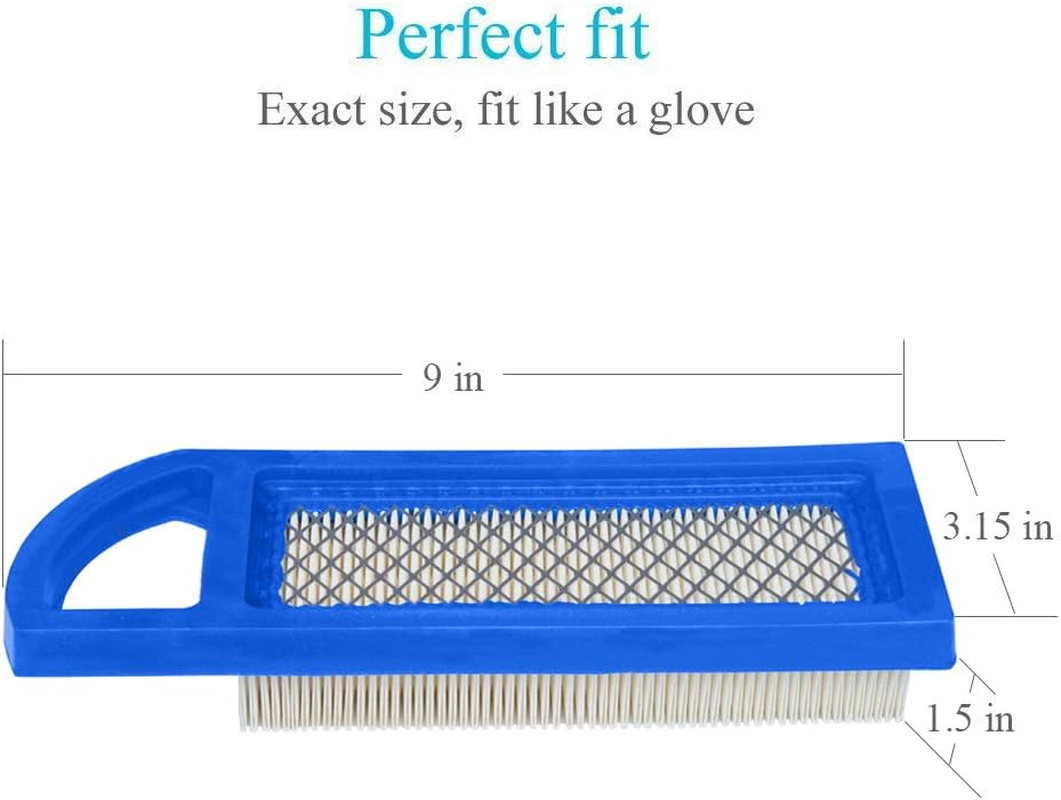 2 Pack 697153 Air Filter, Compatible for Briggs and Stratton 698083 795115, John Deere Gy20573, Premium Lawn Mower Air Cleaner