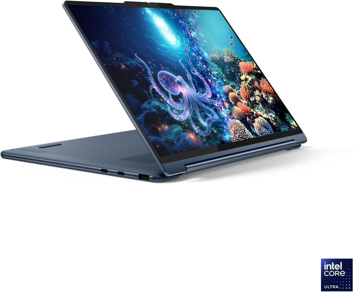 Lenovo Yoga 9 2-In-1 141ILL10 Co-Pilot+ 14" 4K WQUXGA OLED Touch Display Ultra 7 258V 32GB 1TB SSD Digital Pen Wifi7 Win11 Cosmic Blue 83LC000FAU image number 3
