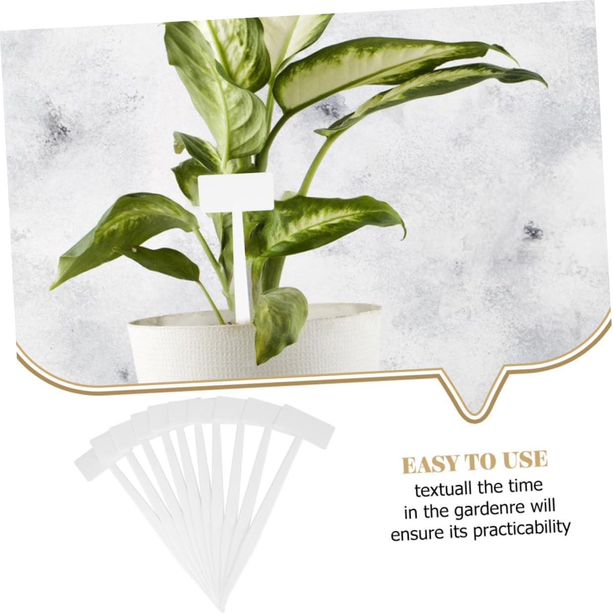10Pcs Plant Tags Landscape Signs for Gardening Easy to Use Write Lightweight Safe for Plants for Garden Decoration image number 3