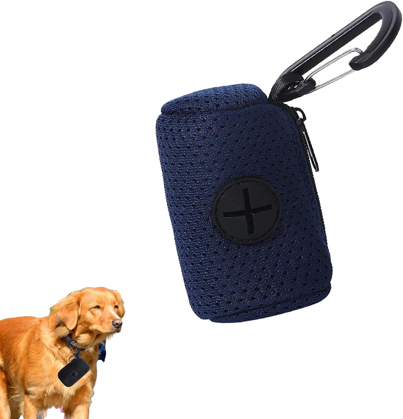 ONBPIY Dog Poop Bag Holder 1 Pack with Leash Clip & Zipper Pouch, Portable Waste Bag Dispenser for Walking Hiking Travel, Odor-Proof Design image number 3