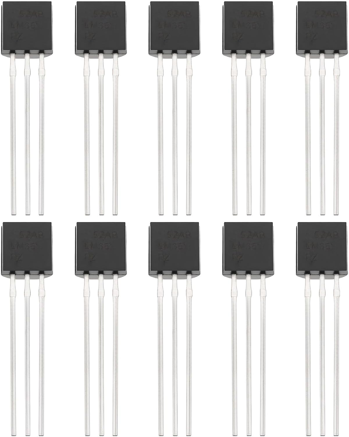Emagtech 10X LM35DZ Temperature Sensor IC Acquisition TO-92 for Electronic Device Temperature Control image number 6