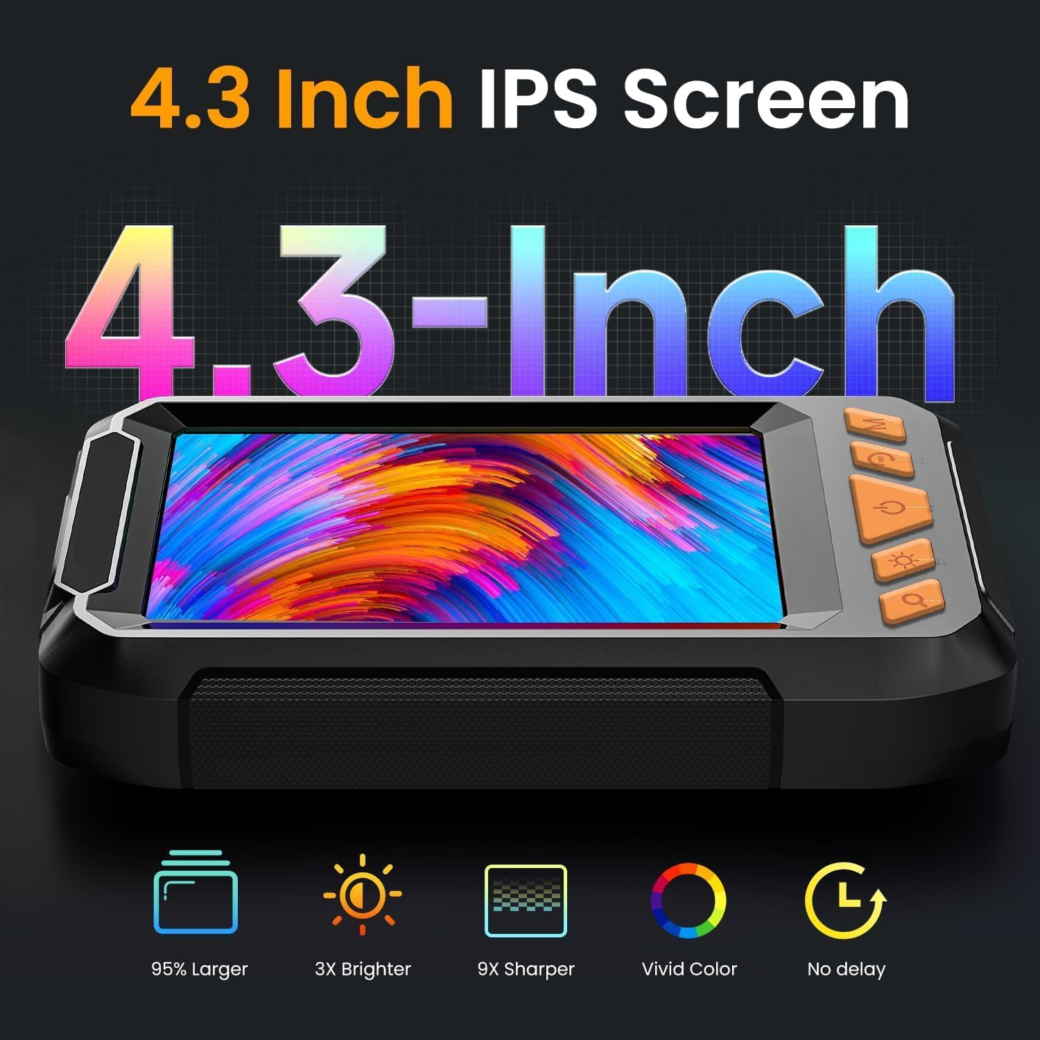 1080P Endoscopic Camera, 10M 4.3-Inch Industrial Endoscope and IP68 Drainage Detection Camera, Suitable for Pipes, Air Conditioning, Cars, Men'S Birthday Gifts, Men'S Tools image number 5