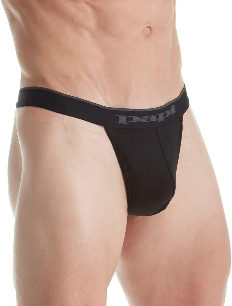 Papi Men'S 3-Pack Cotton Stretch Thong