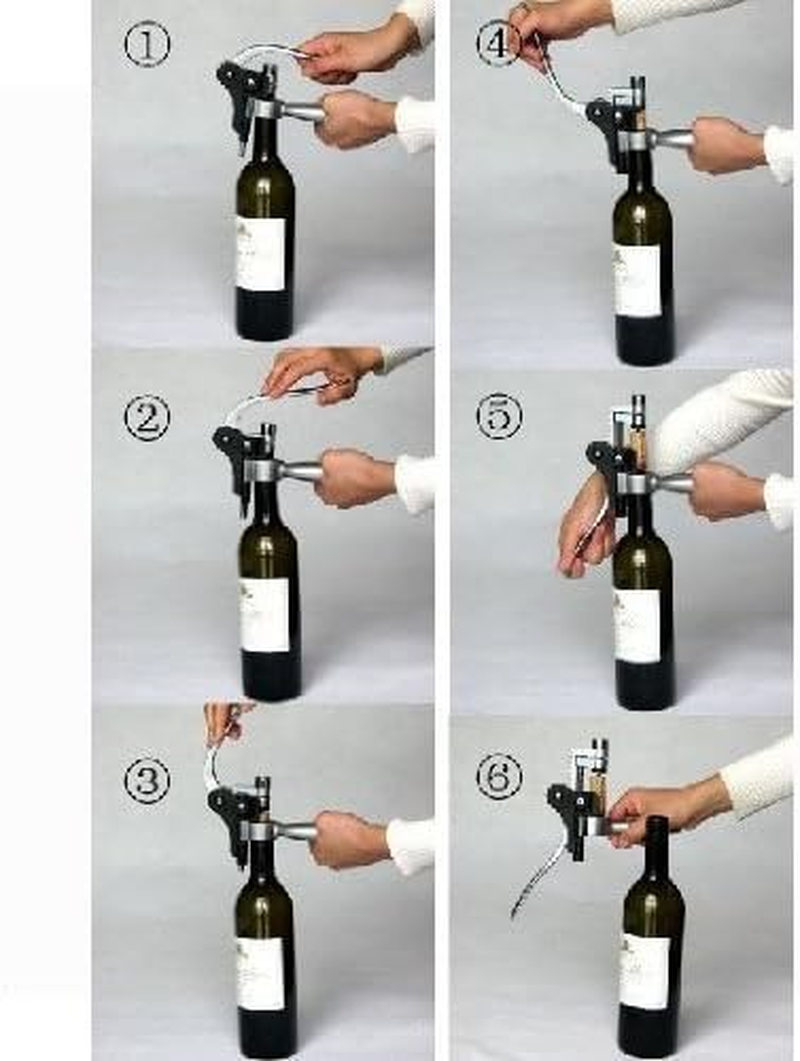 Gearmax Lever-Arm Rabbit Corkscrew Premium Wine Bottle Opener with Foil Cutter image number 5