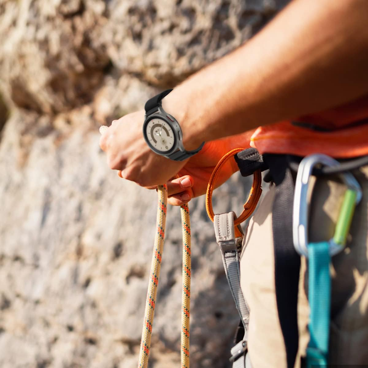 Nylon Elastic Bands for Samsung Galaxy Watch Fe,Watch 7,Watch 6/6 Classic,Watch 5/4 (40/44Mm),20Mm (2 Pack)Adjustable Sport with Titanium G-Hook Solo Loop Braided Straps for Galaxy Watch 5 Pro image number 5