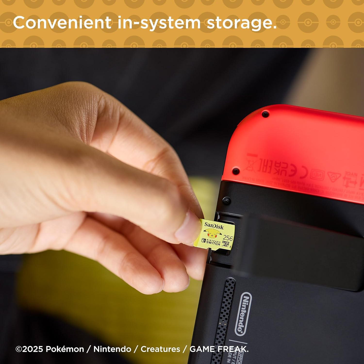Sandisk Pokemon Micro SD Card for Nintendo Switch, 256 GB image number 5