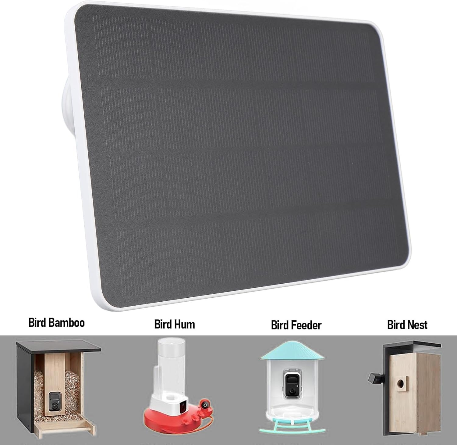 10W Solar Panel Charger Compatible with Essential Spotlight, 9.8Ft Charging Cable, IP66 Rain Proof, Suitable for XT XT2 Camera image number 2