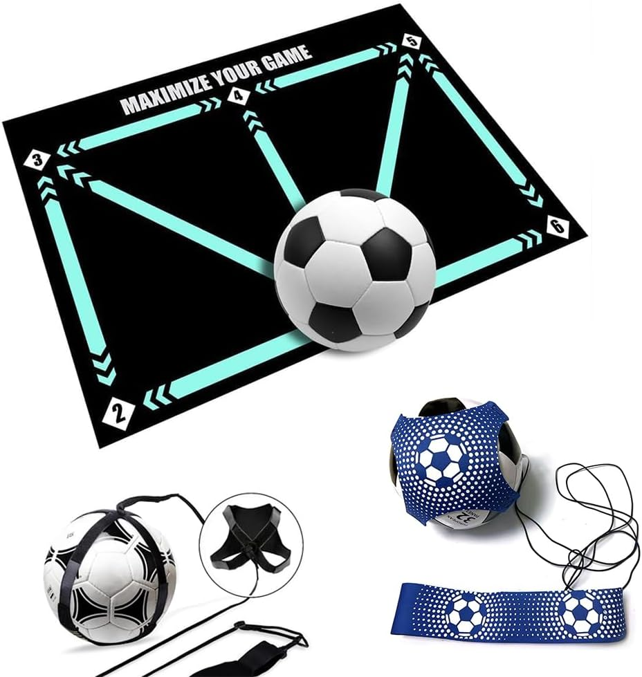 Football Footstep Training Mat - Silent Shock Absorption Equipment for All Ages, Soccer Enthusiasts to Improve Speed, Strength and Coordination image number 4