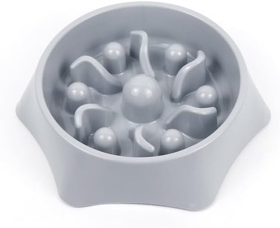 Slow Feeder Bowl for Dogs and Cats Non-Slip Design with Smooth Interior Pattern Helps Reduce Eating Speed for Cats and Small to Medium-Sized Dogs Idea for Heathy Eating (Blue)