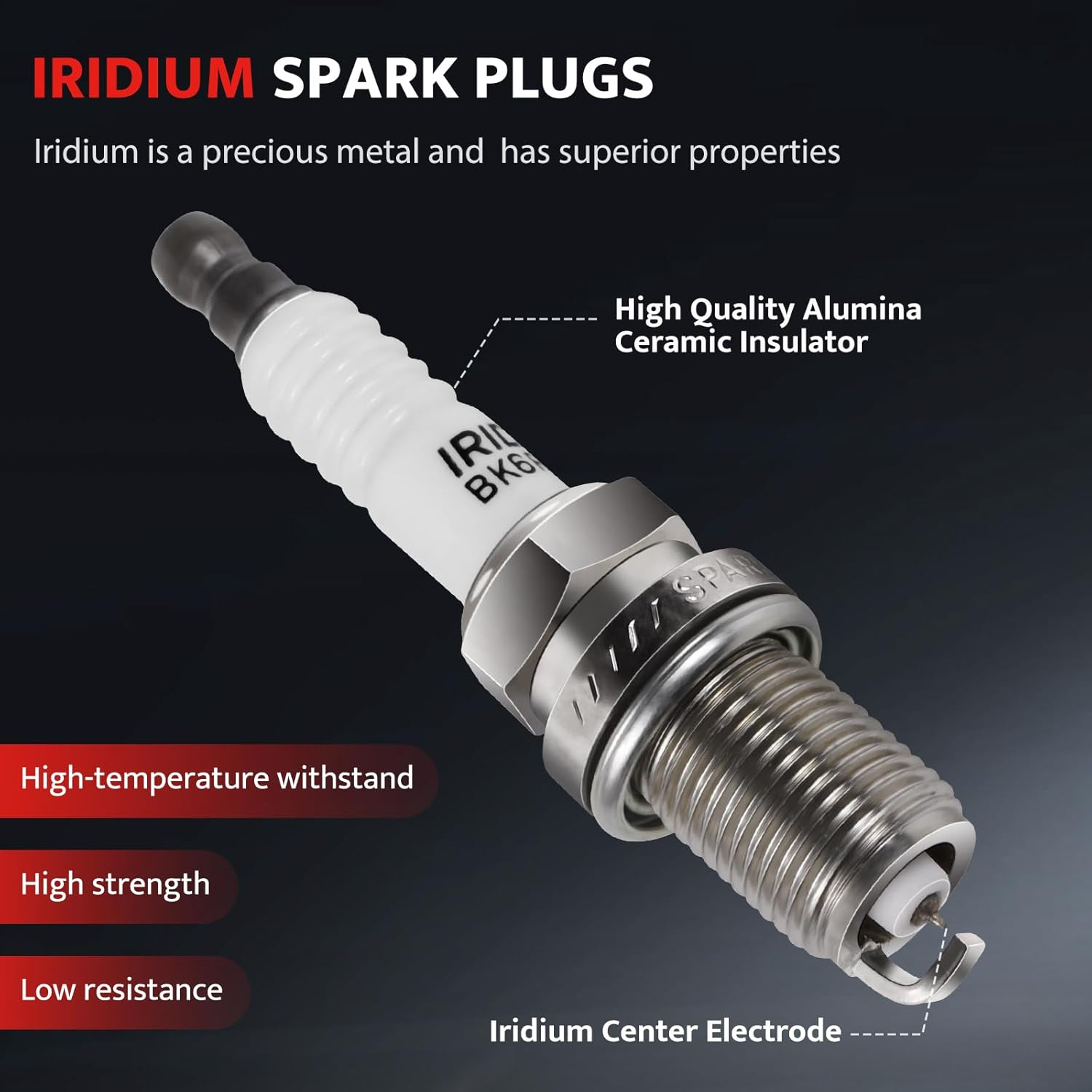 Ignition Coil Packs and Spark Plugs Fit for Turbo 1.5L 2017 2018 2019 2020 Ho-Nda Civic Si Honda CR-V CRV, UF781, Automotive Replacement Parts, Set of 4 image number 6