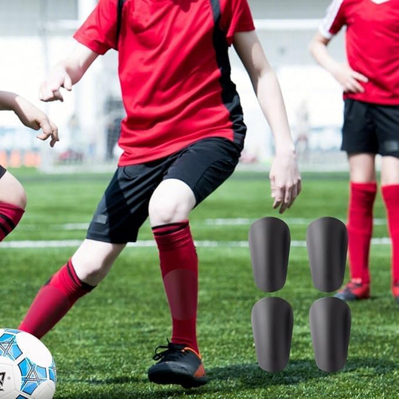 SZHENGSHAN Mini Football Shin Guard, 4Pcs, Small, Black, Multi-Sport, Shin Guard image number 3