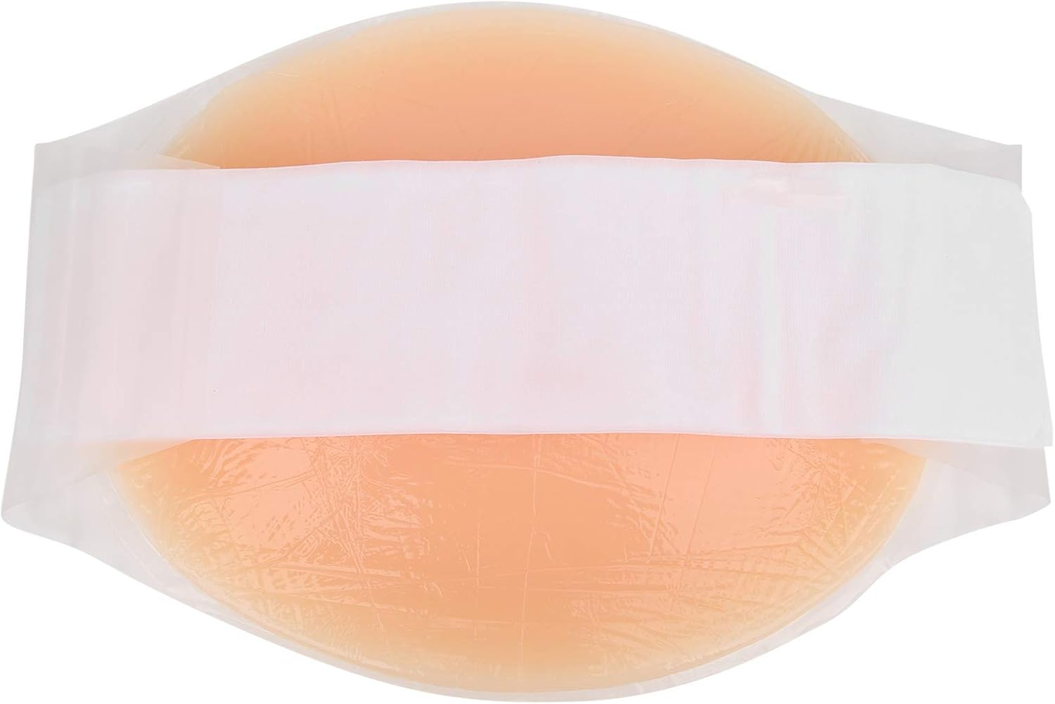 False Belly with Straps Photograph in Pregnant Silicone Belly, False Pregnancy, for Advertising Screen Performance Causing Maternity Clothes