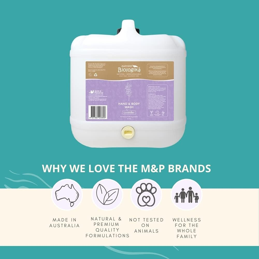 Australian Biologika Lavender Hand & Body Wash BULK 15L image number 2