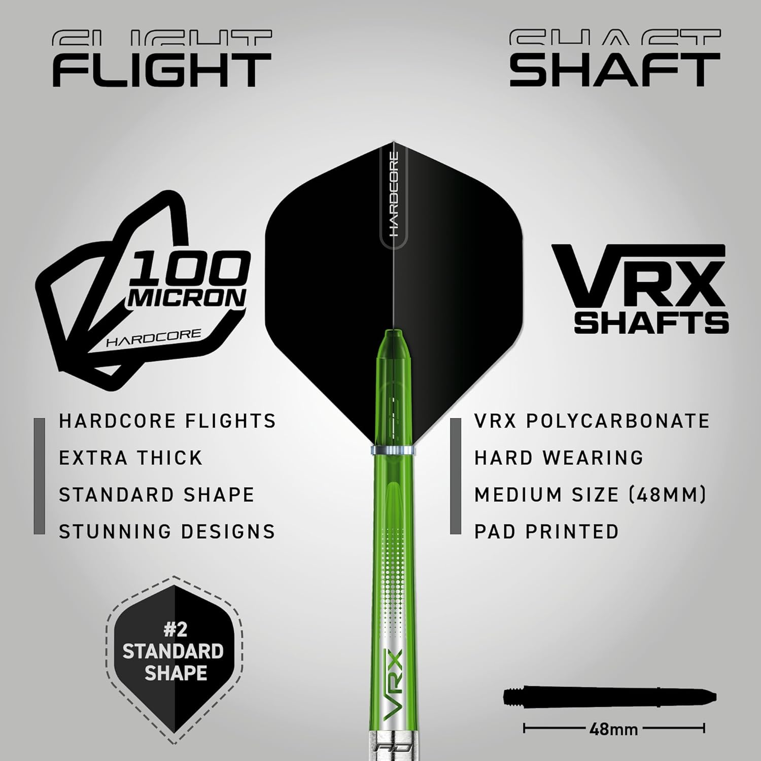 RED DRAGON Featherlite Tungsten Professional Darts Set with Flights and Shafts (Stems) image number 3