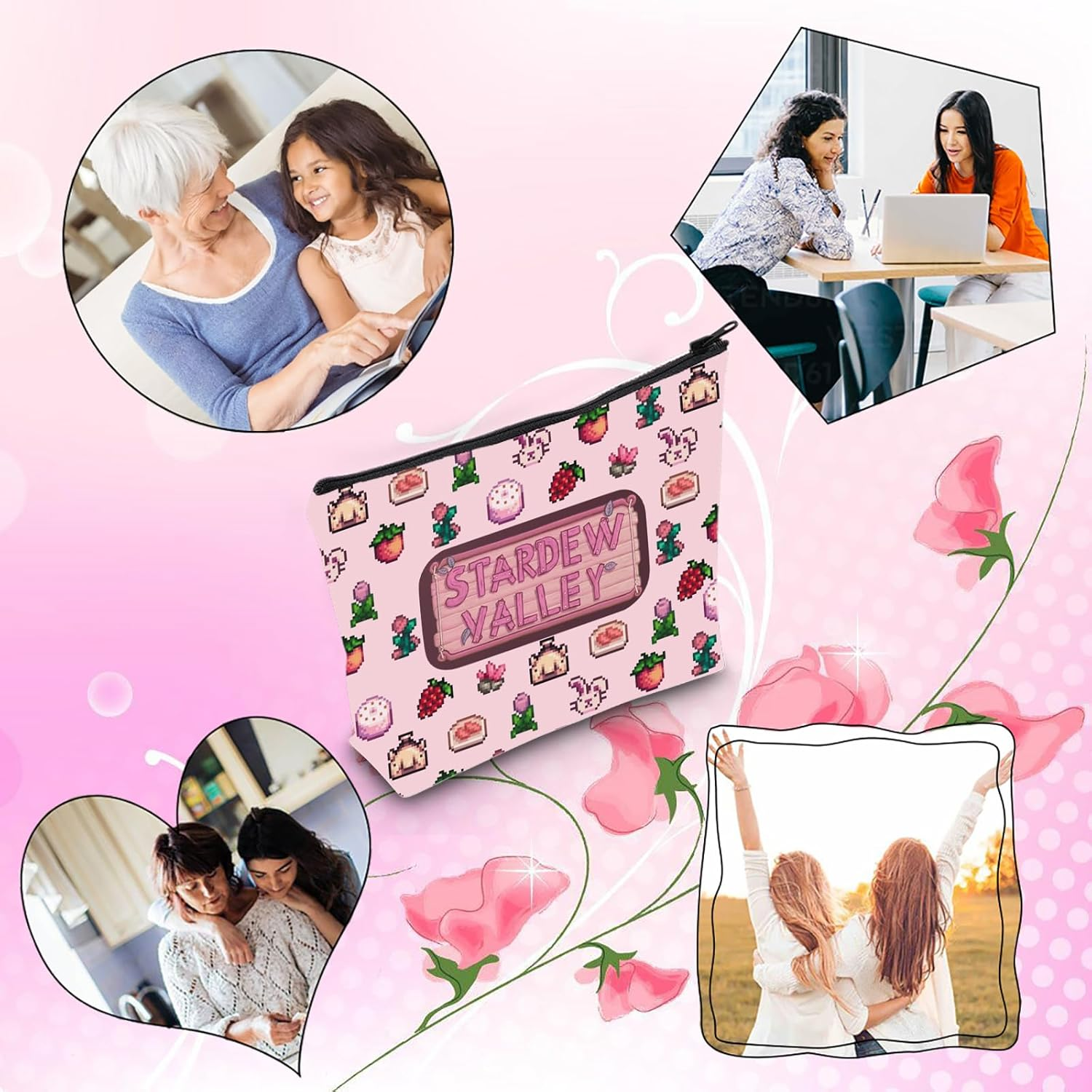 Trendy Gaming Gift Video Game Gift Stardew Gift for Gamers Gaming Gift for Women Sister, Valley Bag Uk, BAG image number 1