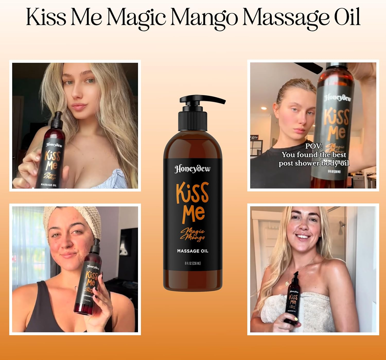 Relaxing Aromatherapy Massage Oil for Couples - Aromatic Body Oil with Sweet Almond Oil Lavender Essential Oil Jojoba Oil and Vitamin E Oil for Skin Care - Massage Relaxation Gifts for Women and Men (Tropical, 236 Ml (Pack of 1)) image number 5