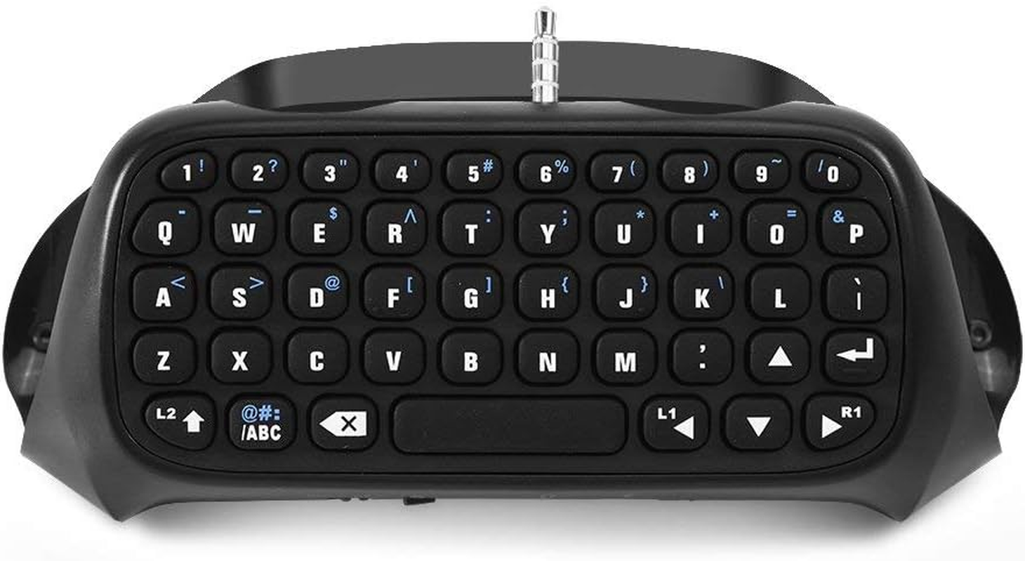 Bluetooth Wireless Mini Keyboard Gadget Compatible with PS4 Controller Wireless Bluetooth Chat Pad with Voice Chat Speaker for PS4 Controller image number 2