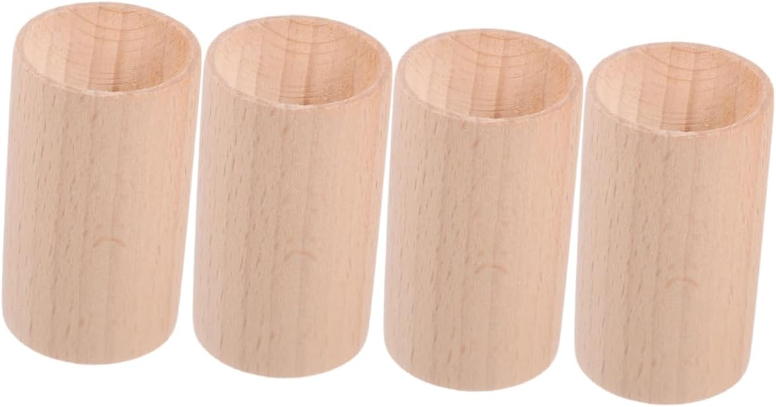 TOYZFRIENDY Mini Cylinder Pedestal Stands Aromatherapy Wooden Base Essential Oil Bottle Display Pillars Oil Diffuser Pillars image number 5