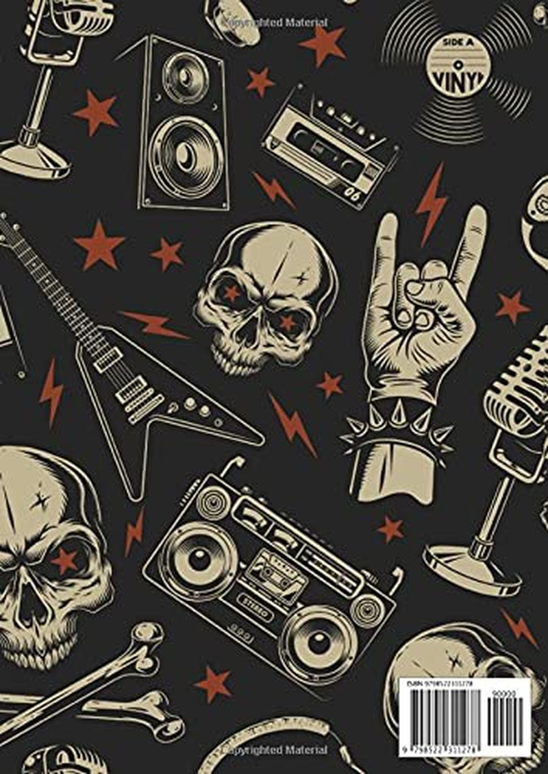 Guitar Tab Notebook - Metal Edition: Guitar Tablature Book - Blank Tab Journal for Guitar Music Notes - 150 Pages