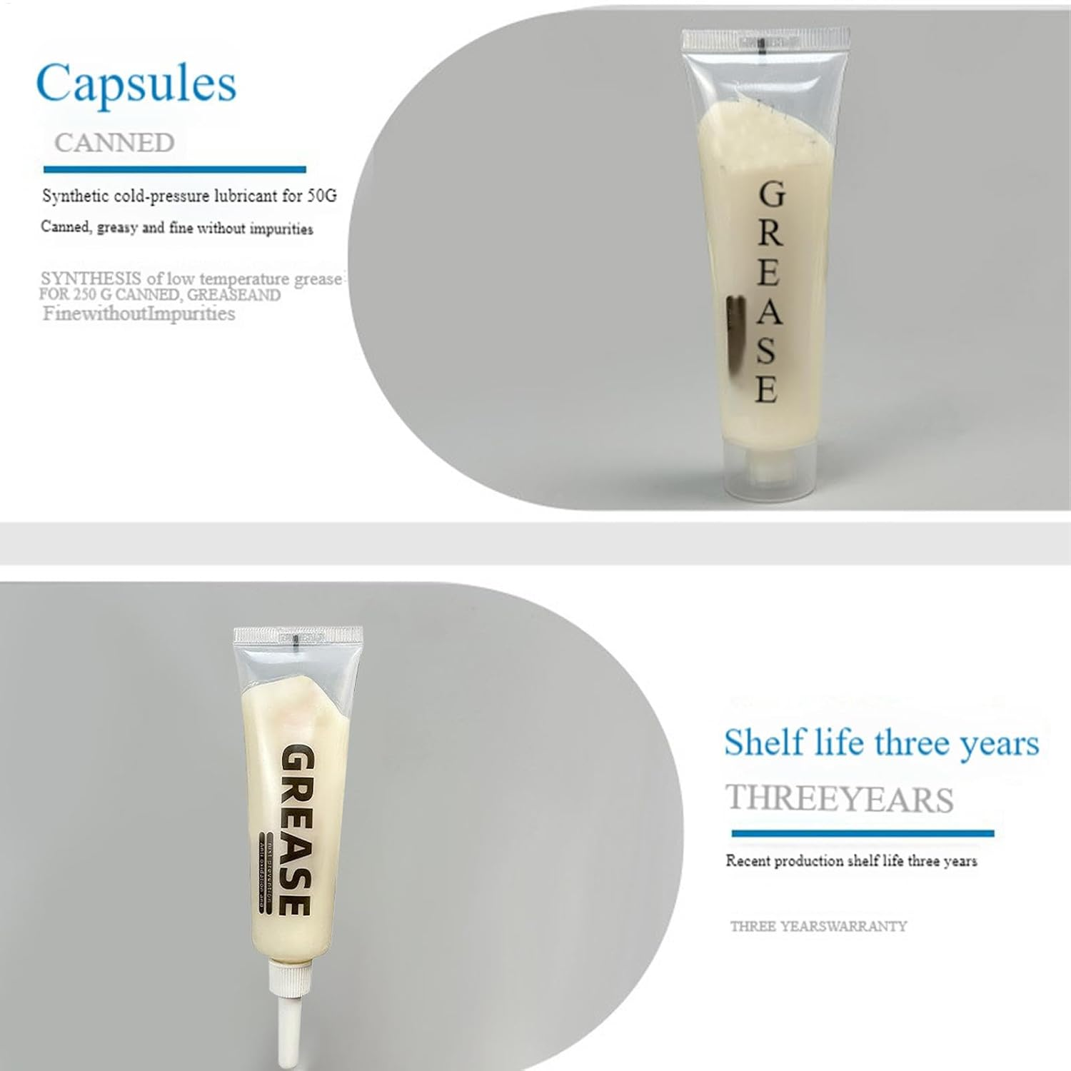 Synthetic Multi-Purpose Grease | 10G Multipurpose High Performance Bearing Grease,High Temperature Resistance Vehicle Lubricant for Tractors image number 5