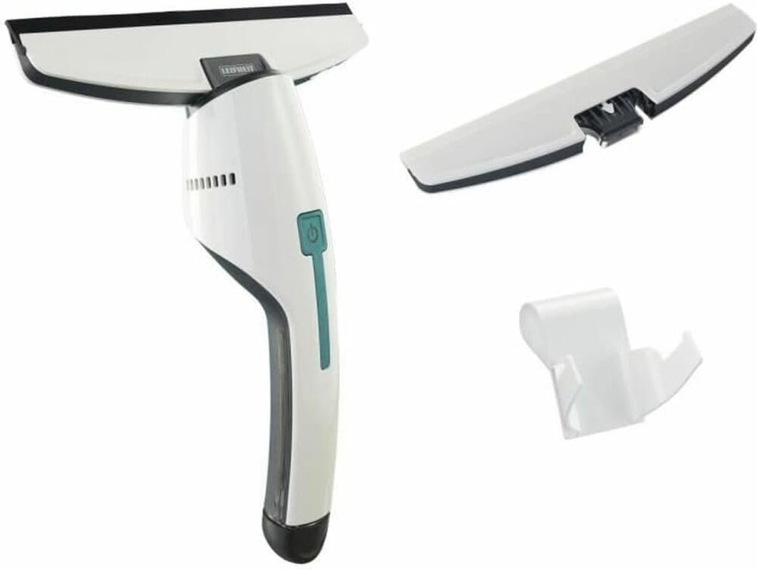 Leifheit Nemo Window Vacuum Cleaner with Wall Mount and Bath Nozzle, Bathroom Vacuum Cleaner with Waterproof Housing Ideal for Shower, Can Be Used up to 45 Minutes, Handy and Lightweight Window