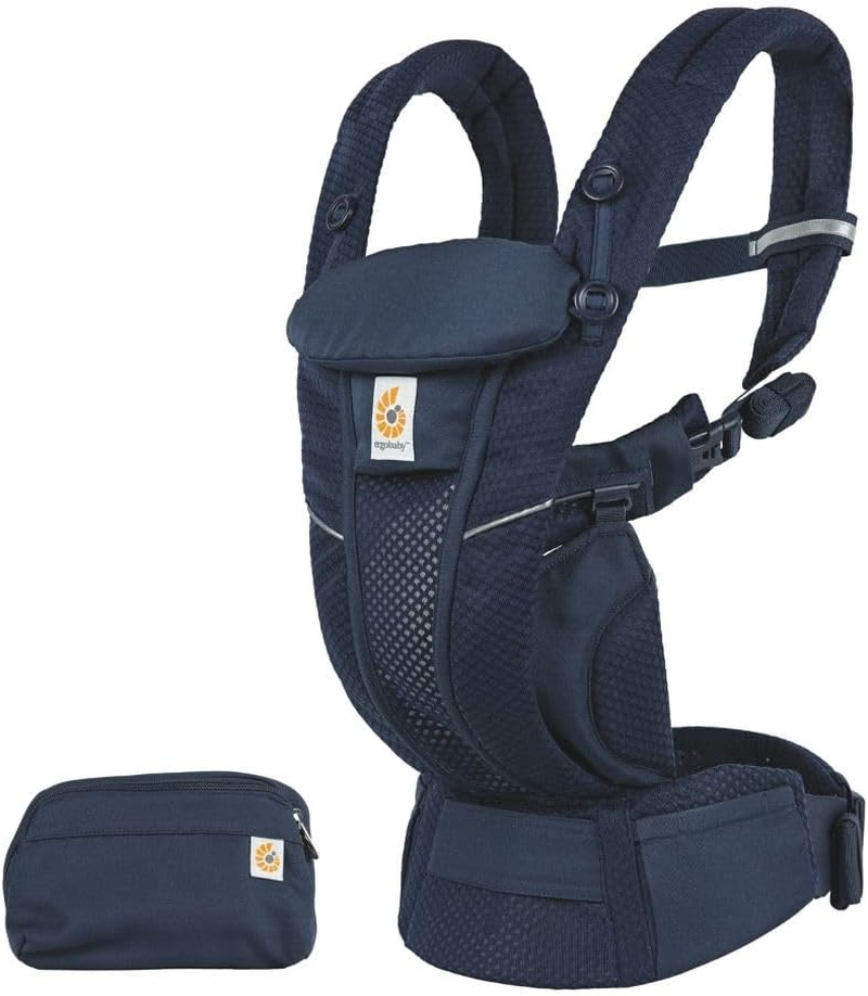 Ergobaby Omni Breeze Baby Carrier, Rated First in Airflow* with Softflex&trade; Mesh for Maximum Breathability,Onyx Black
