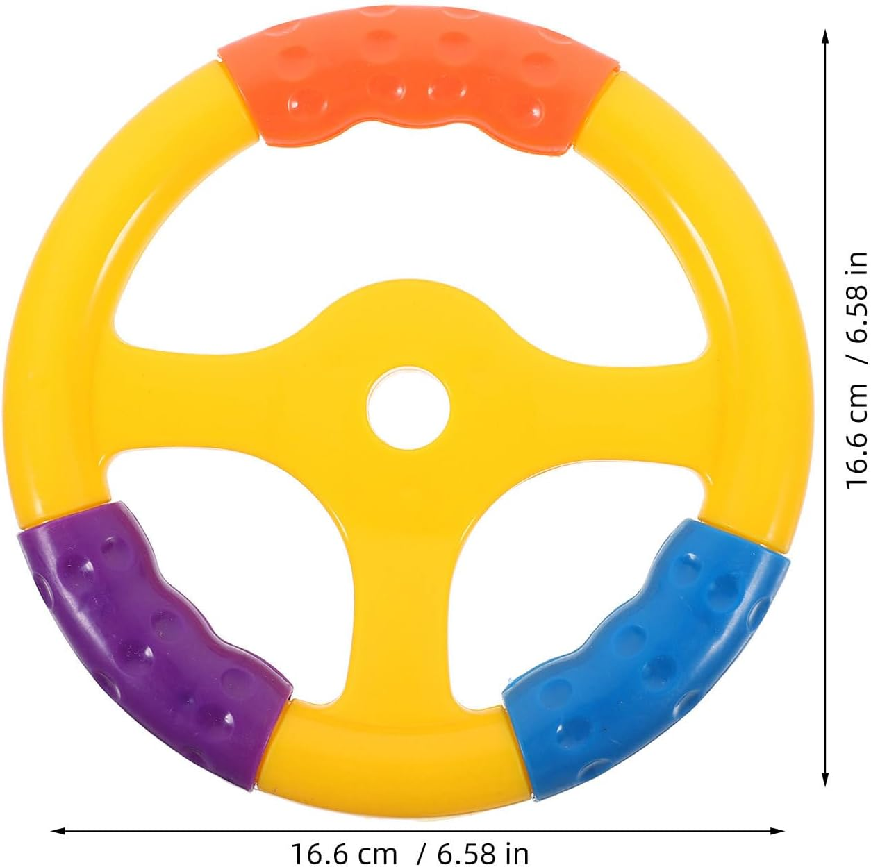 YARNOW 2Pcs Toy Steering Wheel - Plastic Steering Wheel for Rocking Car Bumper Car Pirate Ship - Playground Accessories for Treehouse Backyard Playset Outdoor Playhouse image number 5