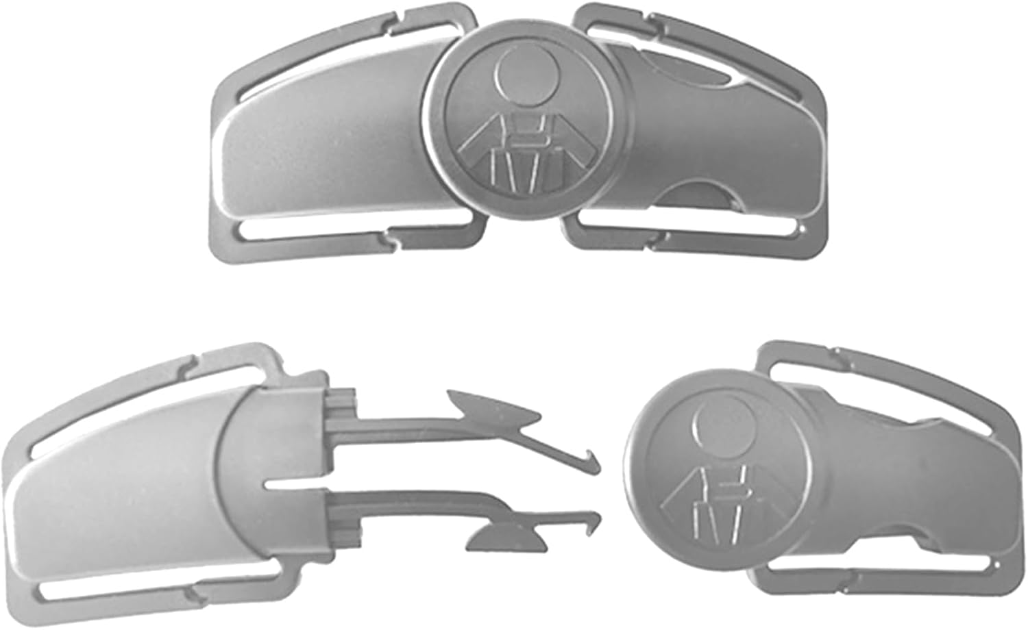 Zurligi Car Seat Chest Harness Clip, Universal Baby Car Seat Safety Belt Buckle, Adjustable anti Escape Chest Strap Clip for Kids Toddlers Children (Gray) image number 2