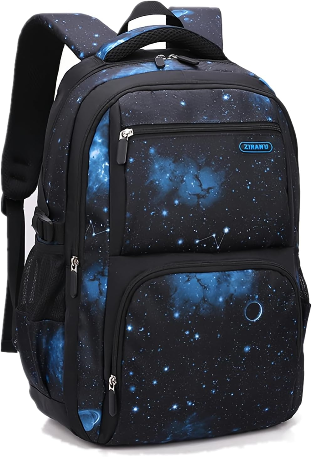 Galaxy-Print School-Bag Backpack for Boys Middle-School Elementary Bookbag