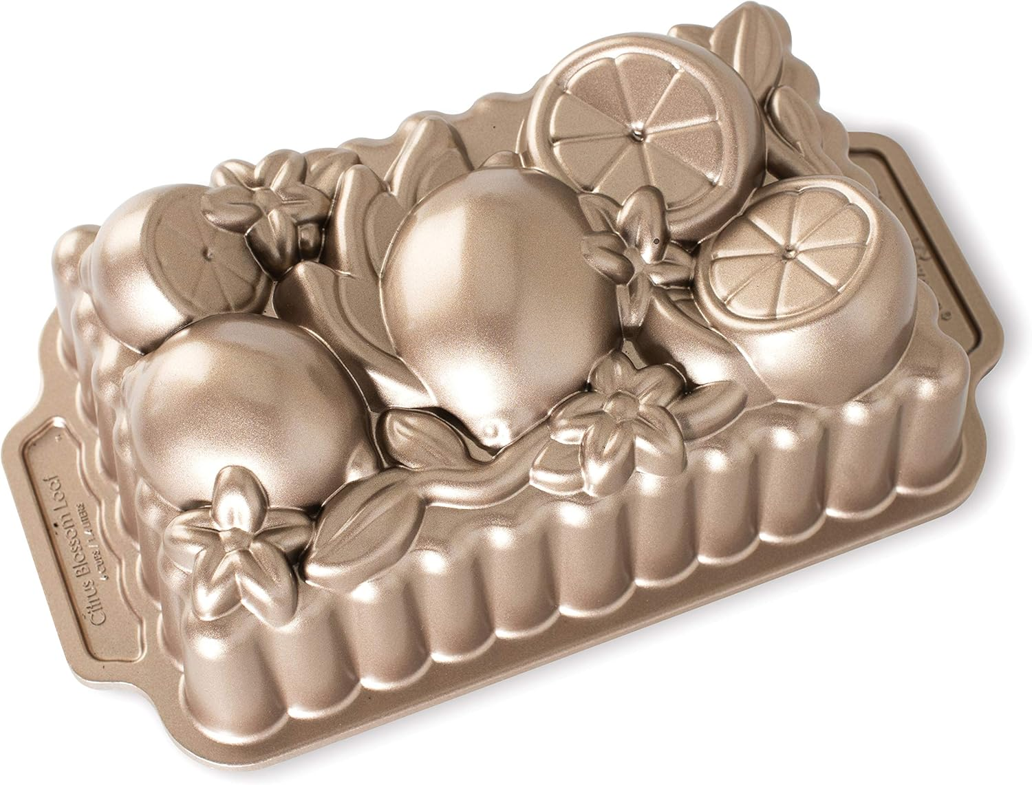 Nordic Ware, One Size, Copper 90248 Citrus Blossom Loaf, 6-Cup, Silver