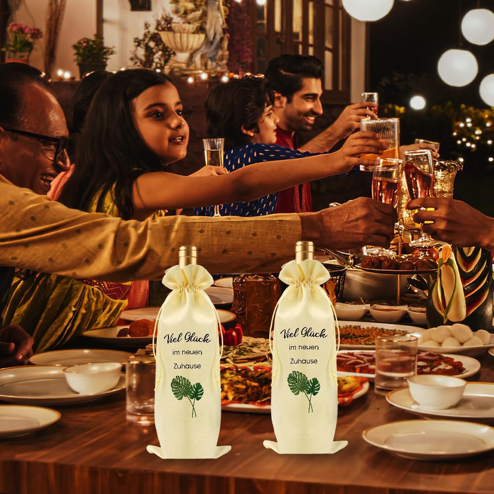 Housewarming Gifts, Housewarming Gift, Apartment, Gifts for Neighbours, Housewarming Gifts, Wine Handbag, House Building Gift, Housewarming Gift, Topping-Out Gift