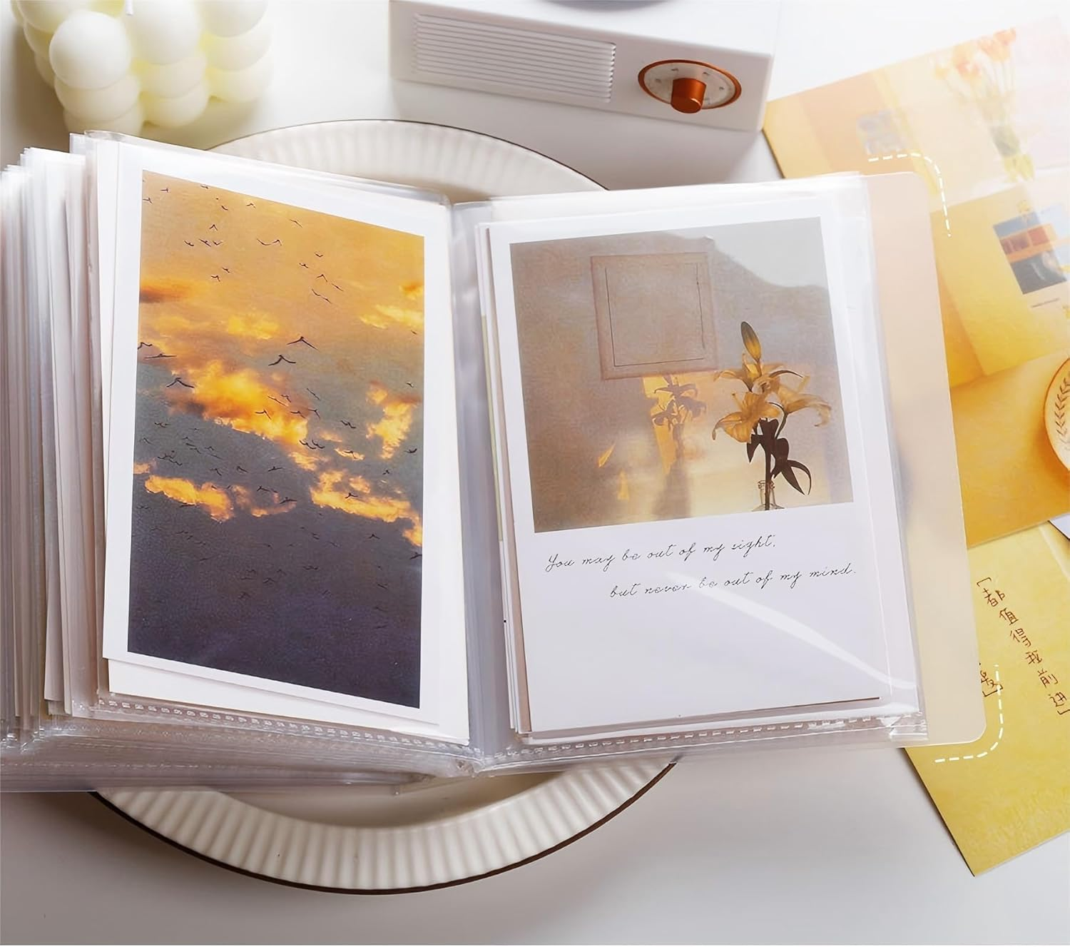 LORJE 1Pc Small Photo Album 4X6 Inch Small Photo Albums with Clear Covers - Each Holds 40 Photos. image number 1