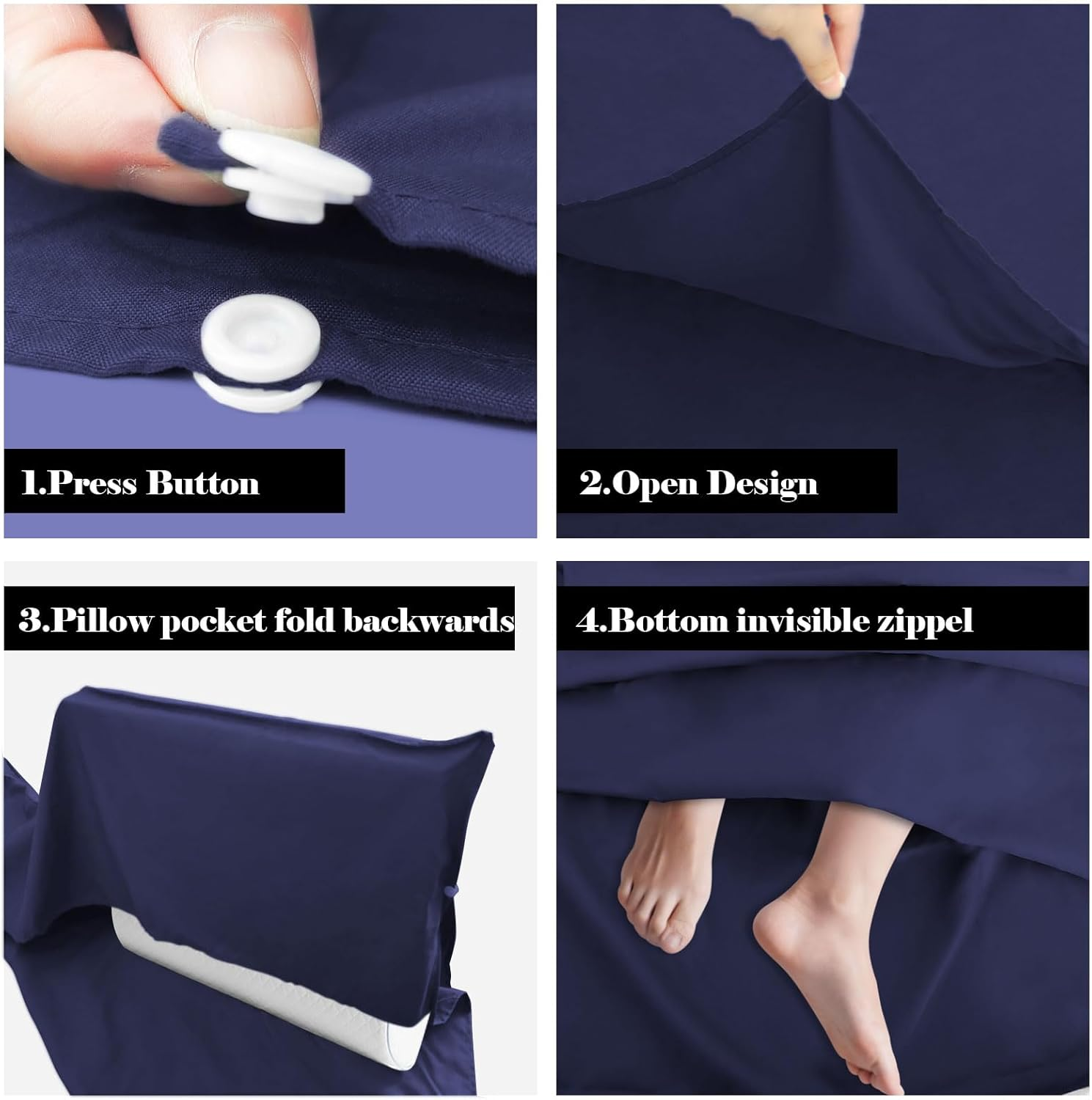 Sleeping Bag Liner,Travel Sheet & Adult Sleep Sack, Camping Sheets Travel Sleep Sack for Backpacking,Hotels & Hostels -Lightweight Single &Double Travel Sheet Camping Sheets - Double Gray image number 7