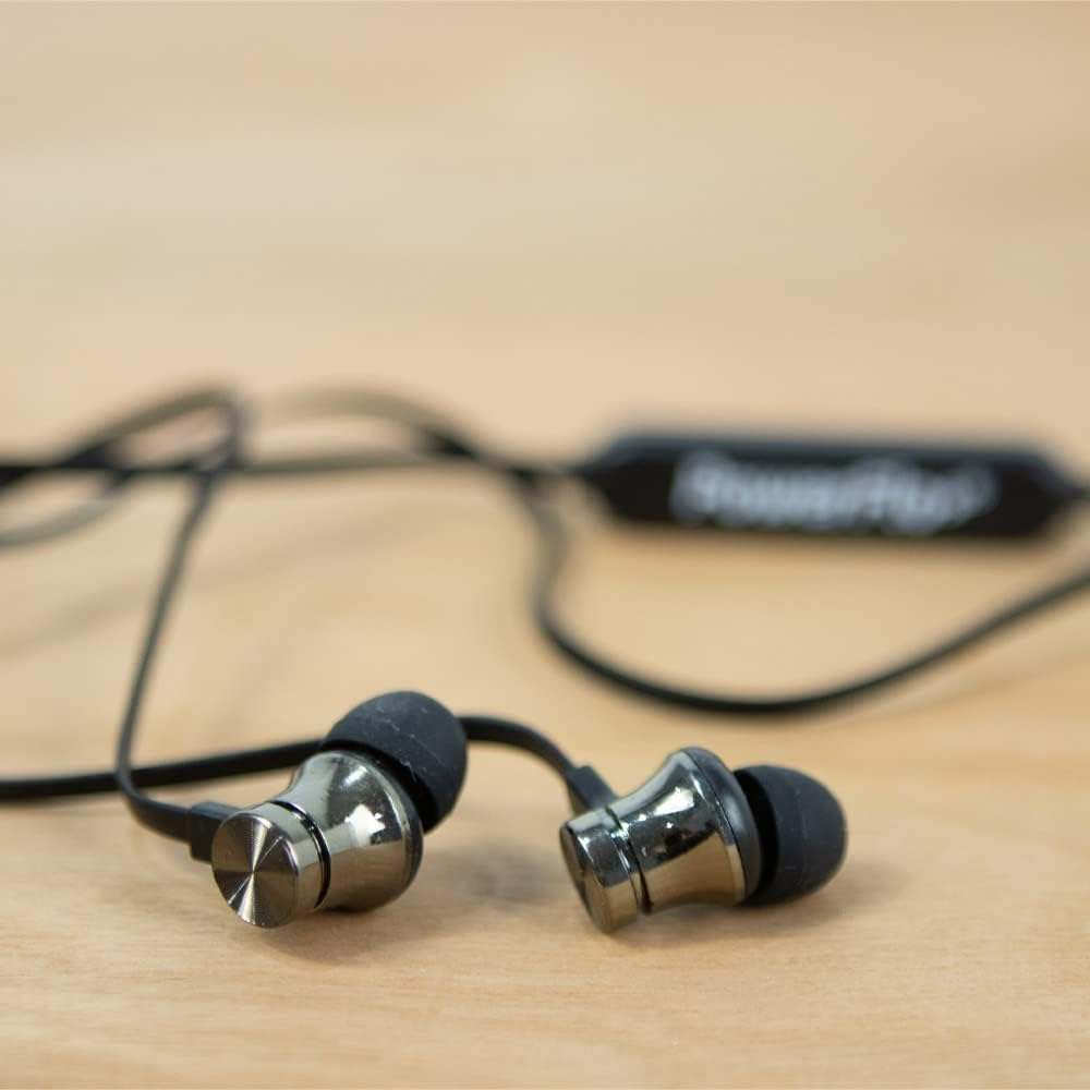 Powerflo Wireless Stereo Magnetic Earbuds, Grey image number 1