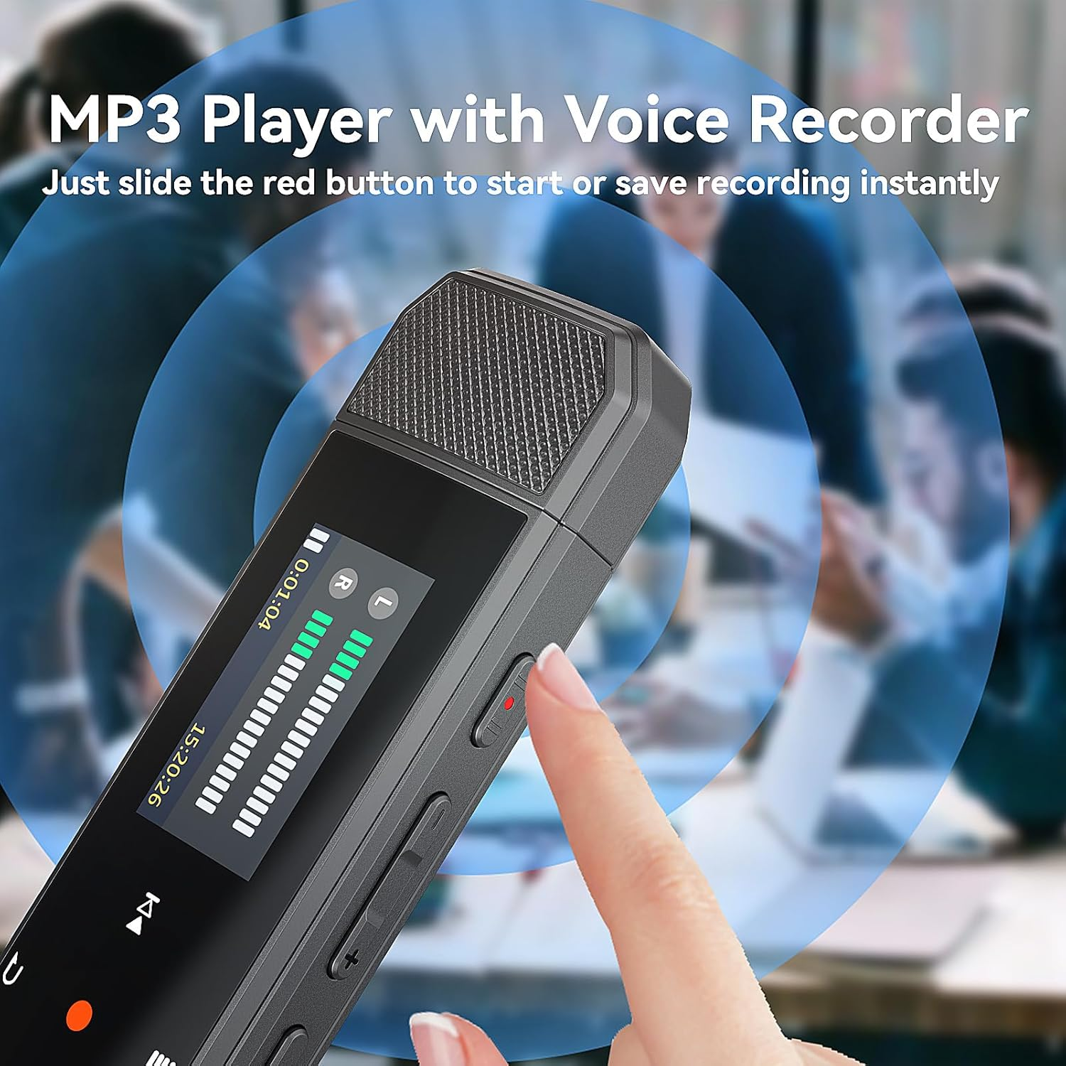 RUIZU 64GB Type-C USB MP3 Player with Bluetooth 5.3, Clip Portable Music Player with FM Radio, Voice Recording, Pedometer for Sports, Digital Audio Shuffle Playback, Support Mobile Phone File Transfer image number 3