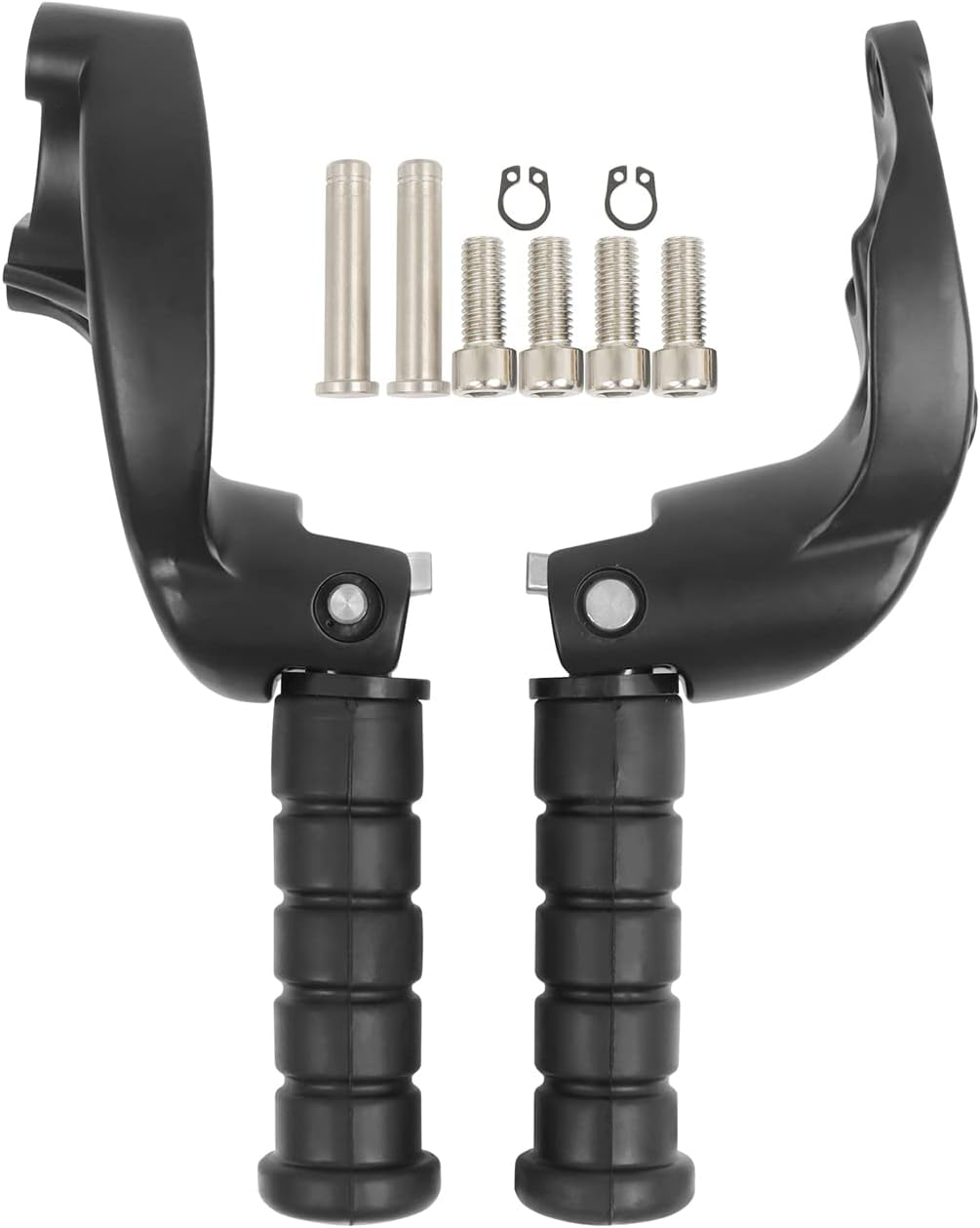 Motorcycle Footpegs Rear Passenger Foot Pegs Replacement for Indian Scout 2015-2025 Scout Sixty 2016-2025 Scout Bobber 2018-2025 Foot Rests Pedal (Black)