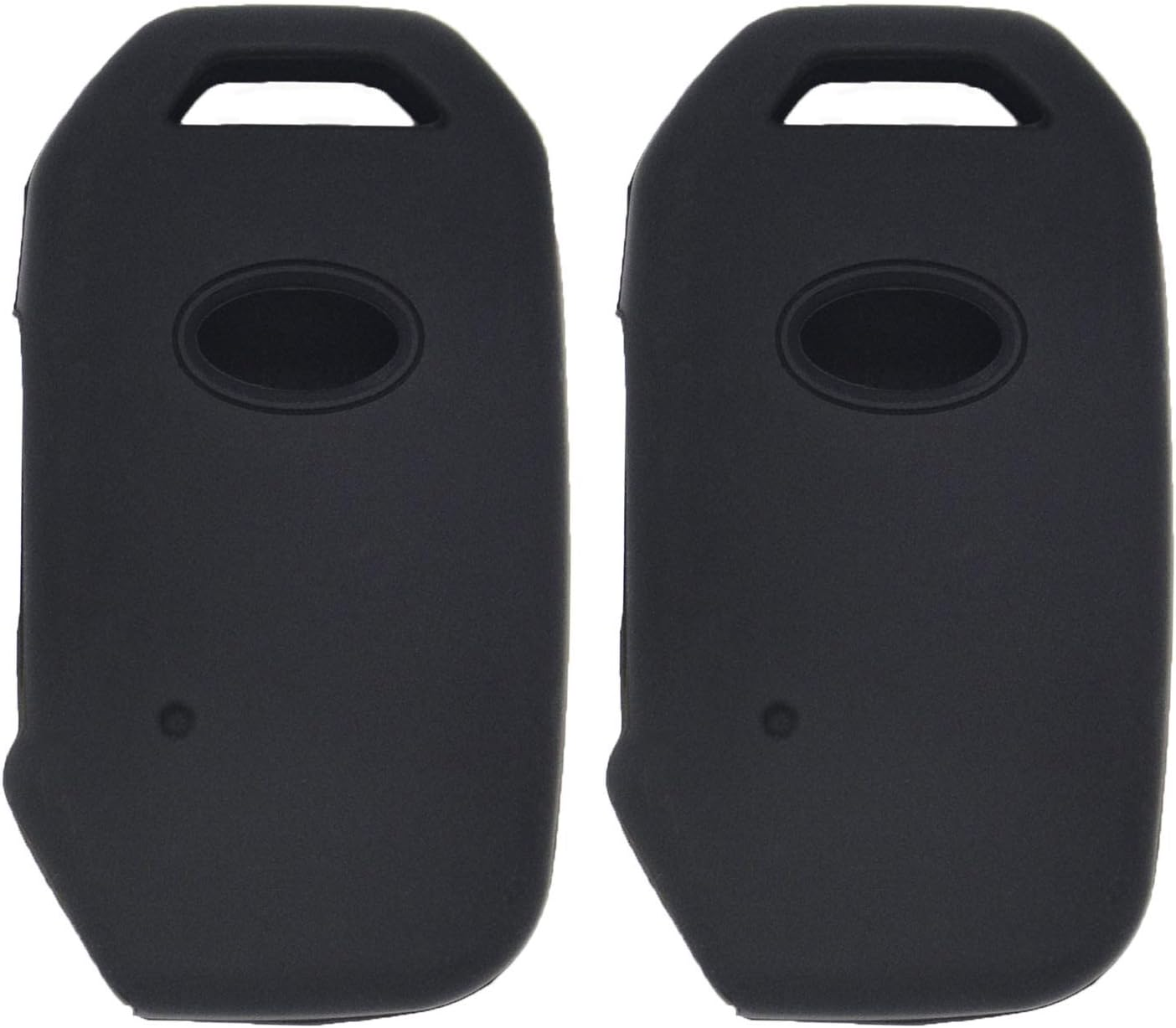 2 Pack Soft Silicone Rubber Remote Key Fob Cover Case Protector Holder Jacket for 2019 2020 2021 Kia Telluride Seltos Soul Forte GT EX Sportage Sorento Cerato NIRO, Black