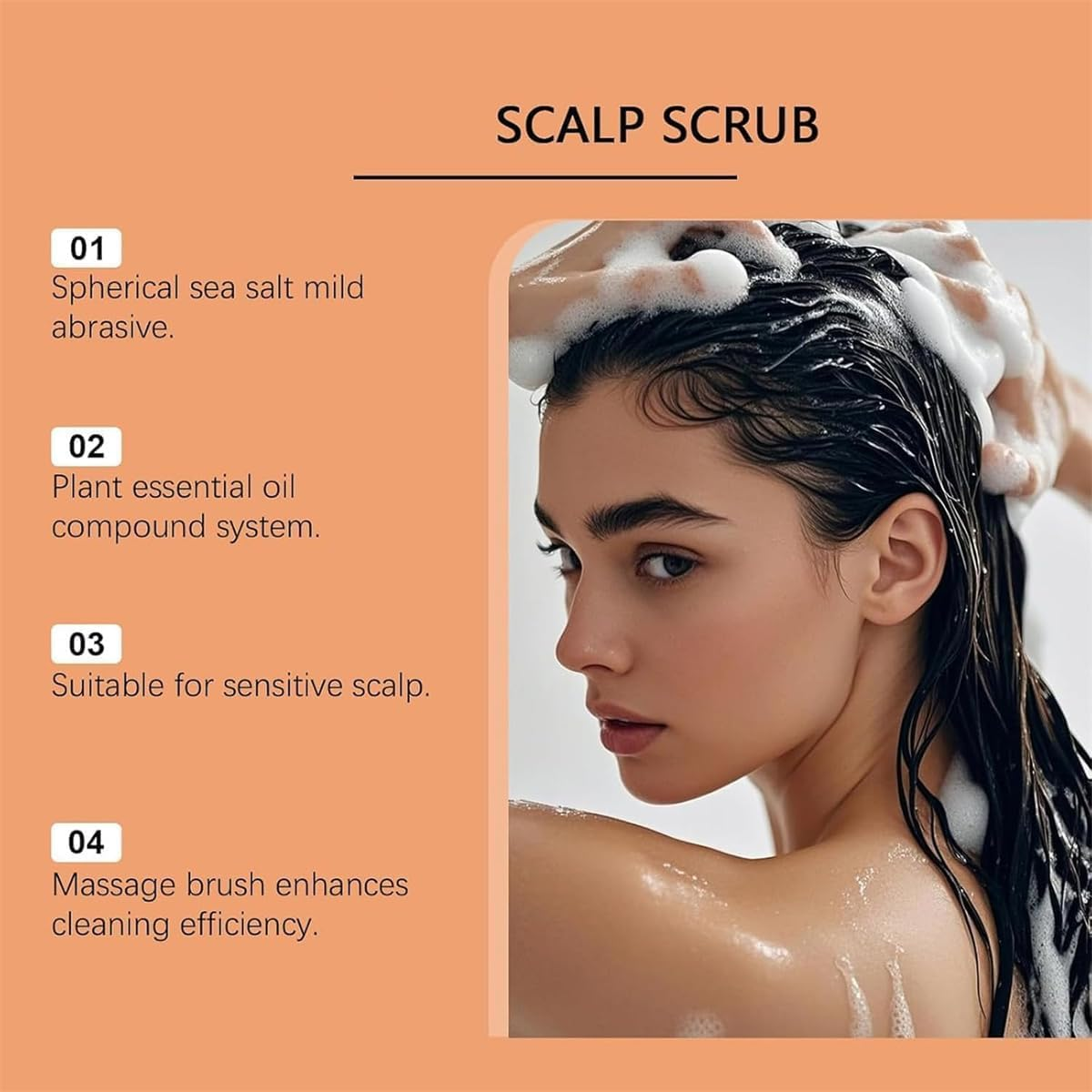 2Pcs Lissima Natural Scalp Scrub,Deep Cleansing & Nourishing Exfoliating,Moisturizing and Comfortable,Relieve Itchy Scalp & Dandruff, Gentle Formula, for All Hair Types image number 5